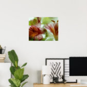 Flowers in ice poster (Heimbüro)