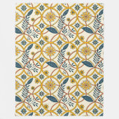 Flowers in Zircles Fleecedecke (Vorderseite)