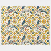 Flowers in Zircles Fleecedecke (Vorderseite (Horizontal))