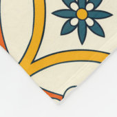 Flowers in Zircles Fleecedecke (Ecke)