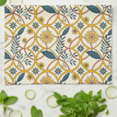 Flowers in Zircles Geschirrtuch (Gefaltet)