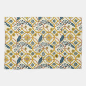 Flowers in Zircles Geschirrtuch (Horizontal)