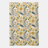 Flowers in Zircles Geschirrtuch (Vertikal)