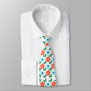 Flowers & Leaf Tie Krawatte