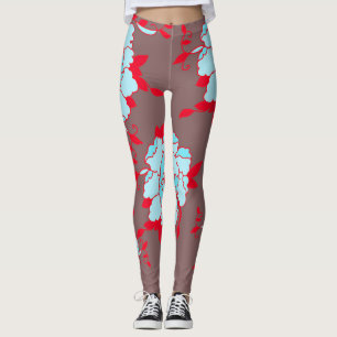 flowers leggings