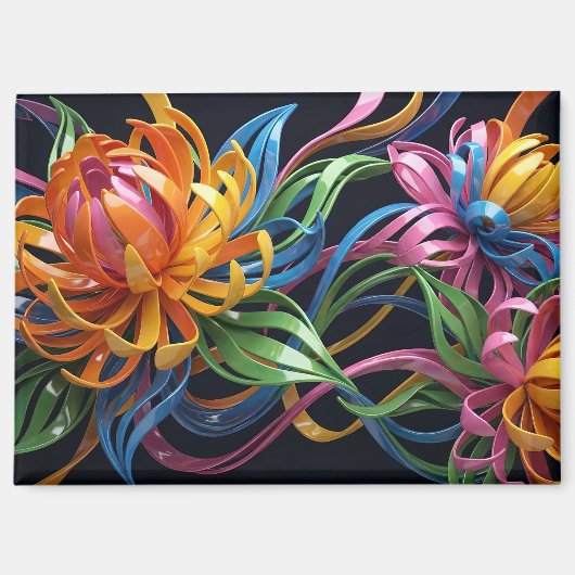 Flowers made of light magnet (Vorderseite)