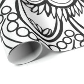 Flowers mandala hand drawing geschenkpapier (Rolleneckpunkt)