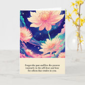 flowers message happy birthday karte (Gelbe Blume)