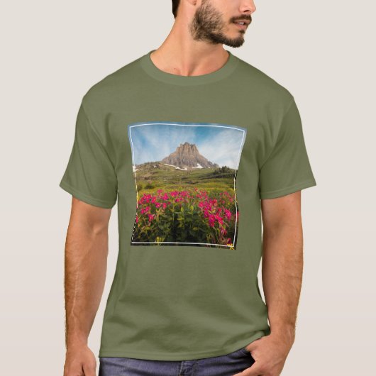 Flowers | Montana's Glacier National Park T-Shirt (Vorderseite)