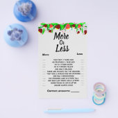 Flowers More or Paares, Shower Game Flyer (Einzeln)