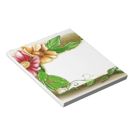 Flowers Notizblock (angewinkelt)