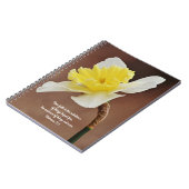 Flowers of Faith Daffodil Evidence Prayer Notebook Notizblock (Linke Seite)