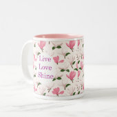Flowers of Hope Mug Zweifarbige Tasse (Vorderseite Links)