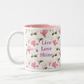 Flowers of Hope Mug Zweifarbige Tasse (Links)