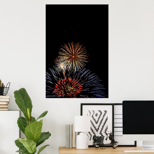 Flowers of Light Print Poster (Heimbüro)