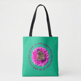 Flowers of Your Faithfulness Psalms Butterfly Tasche