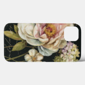 Flowers on Black Case-Mate iPhone Hülle (Rückseite (Horizontal))