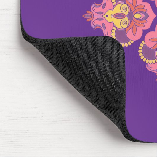 Flowers on Purple Mousepad (Ecke)