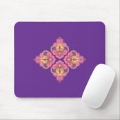 Flowers on Purple Mousepad (Mit Mouse)