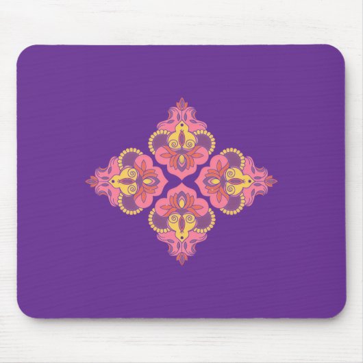 Flowers on Purple Mousepad (Vorne)