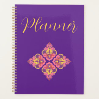 Flowers on Purple Spiral  Planer