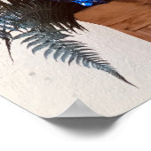 Flowers on the Wall in Nice Photography Poster  (Ecke)