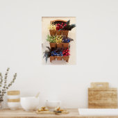 Flowers on the Wall in Nice Photography Poster  (Küche)