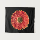 Flowers | Orange Gerbera Daisy Wandteppich (Vorderseite (Horizontal))