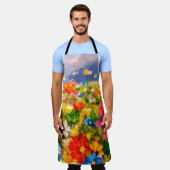 Flowers paintings monet painting claude impression schürze (Getragen)