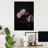 Flowers | Pale Pink Peonies in Vase Poster (Heimbüro)