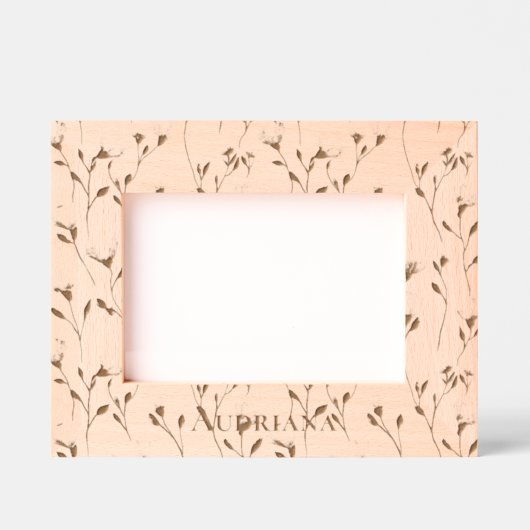 Flowers Personalized Geätzte Rahmen (Vorderseite)