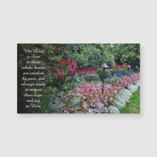 Flowers Photography Encouragement Quote Magnet (Vorderseite)