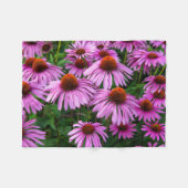 Flowers | Pink Coneflower Garden Fleecedecke (Vorderseite (Horizontal))