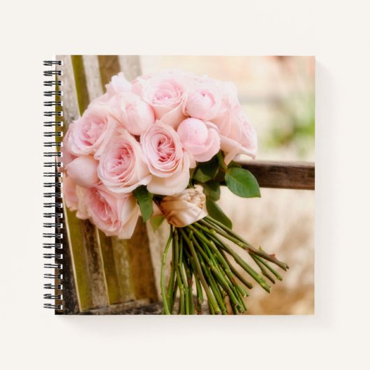 Flowers | Pink Rose Bouquet Notizblock (Vorderseite)