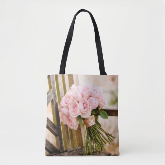 Flowers Pink Rose Bouquet Tasche (Vorderseite)