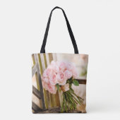 Flowers Pink Rose Bouquet Tasche (Rückseite)