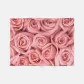 Flowers | Pink Roses Fleecedecke (Vorderseite (Horizontal))
