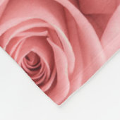 Flowers | Pink Roses Fleecedecke (Ecke)