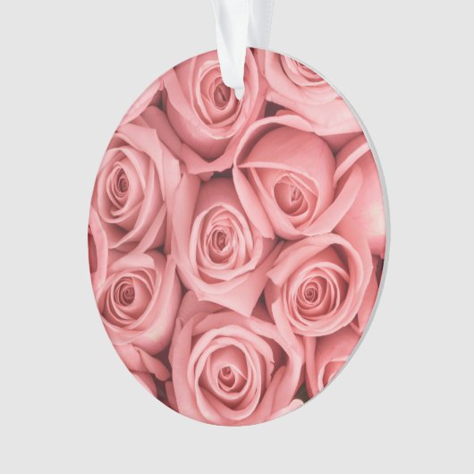 Flowers | Pink Roses Ornament (Vorderseite)