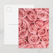 Flowers | Pink Roses Postkarte (Vorne/Hinten)
