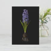 Flowers | Purple Hyacinth Bulb Dankeskarte (Stehend Vorderseite)