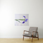 Flowers | Purple Iris Flower Wandteppich (Beispiel (Horizontal))