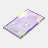Flowers | Purple Pansies Post-it Klebezettel (angewinkelt)