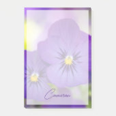 Flowers | Purple Pansies Post-it Klebezettel (Vorderseite)
