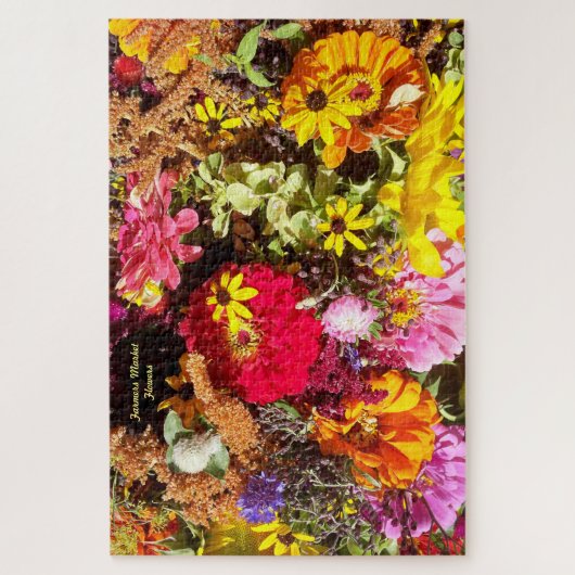 Flowers Puzzle Personalize Gift Schwierigkeiten (Vertikal)