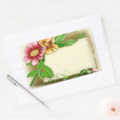 Flowers Rechteckiger Aufkleber (Umschlag)