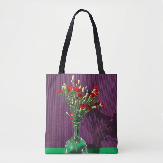 Flowers | Red Carantion Bouquet Tasche (Vorderseite)