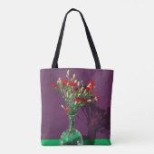Flowers | Red Carantion Bouquet Tasche (Rückseite)