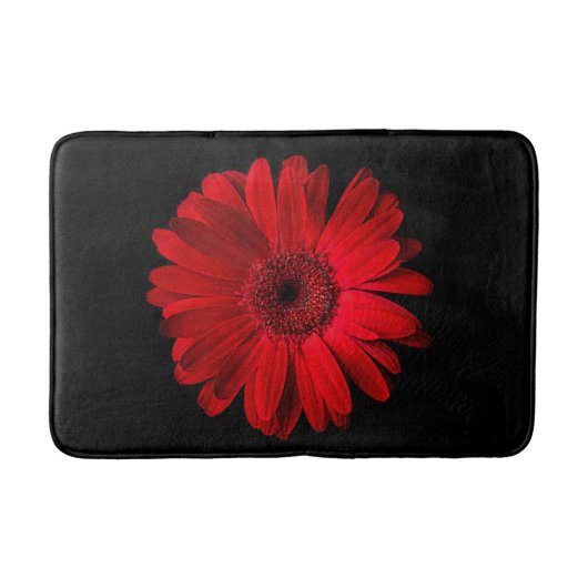 Flowers | Red Gerbera Daisy Badematte (Vorderseite)