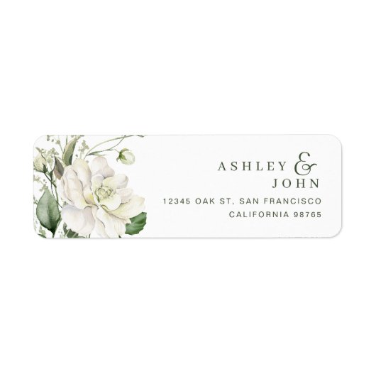 Flowers Return Address Labels (Vorne)